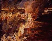 Akseli Gallen-Kallela The Veldt Ablaze at Ukamba Germany oil painting artist